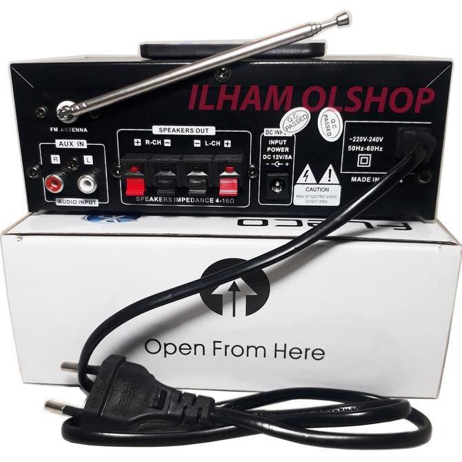 Fleco Amplifier Bluetooth Mini BT-199A Stereo Karaoke