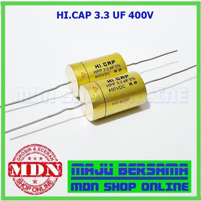 Kapasitor Hi Cap 3.3 Uf 400V - Kapasitor Audio Kualitas Bagus Promo