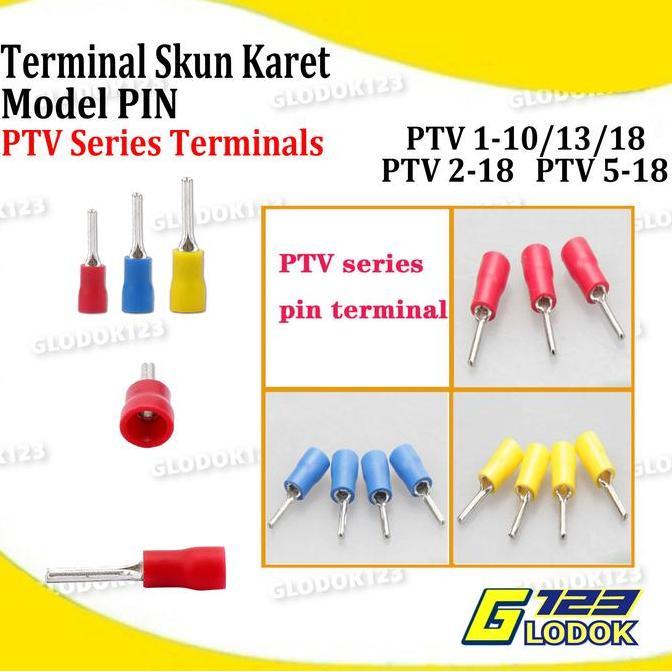 Terminal Kabel Sekun Cable Lug Skun Pin Tusuk PTV Isolasi Insulated