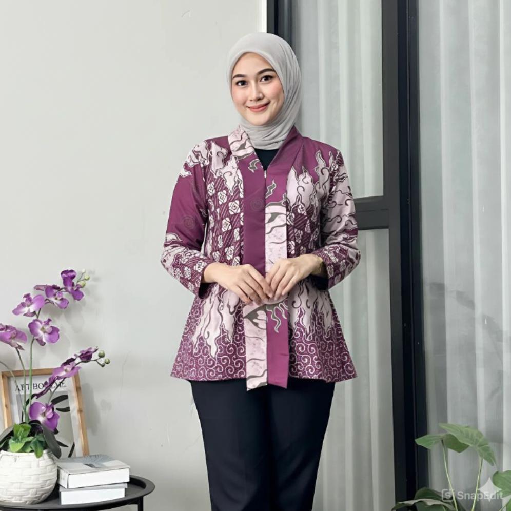 POTONGAN HARGA BLOUSE ATASAN BATIK WANITA BLUS BATIK BLARAK PANCAL