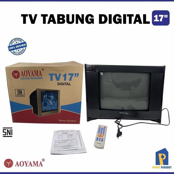 TV Tabung Aoyama 17 Inch Digital Semi Flat Stereo System