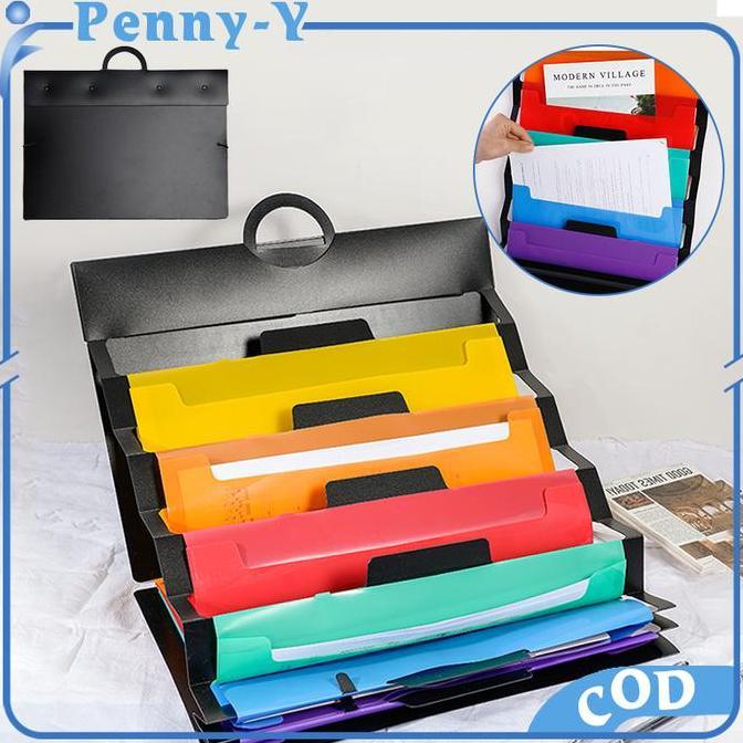 SOORIM Rak File Gantung 6 Kisi Folder File Dokumen Multifungsi File Folder A4