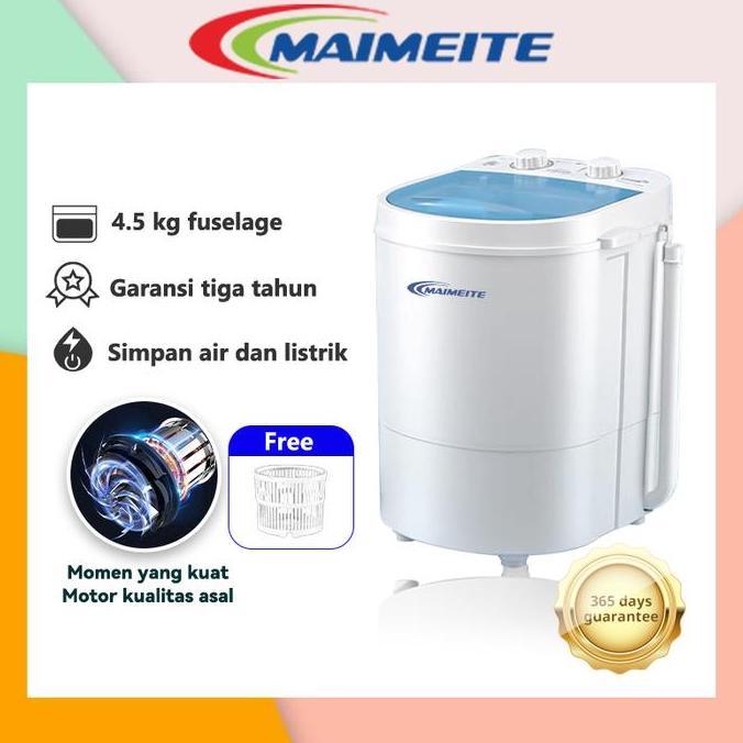 Ubayka_seller - MAIMEITE Mini Washing Machine Mesin Cuci Mini Hemet Energi 4.5KG  Mesin Cuci Anak Ko