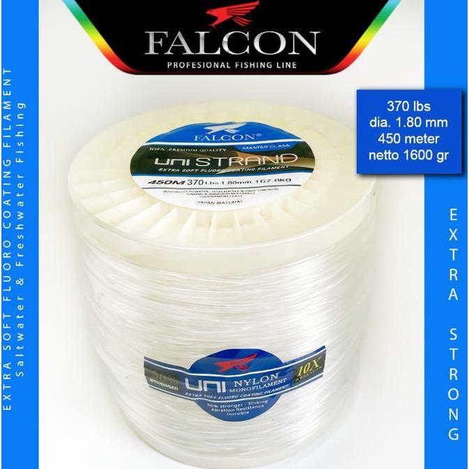 HARGA DISC - Senar Pancing Falcon Uni Strand BIG Game Laut Dalam - Tuna - Marline - Tenggiri - 1600 