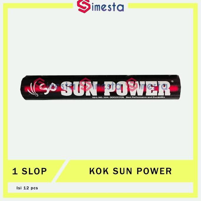 TERBARU - Shuttlecock Badminton Kok Bola bulu tangkis Sun Power
