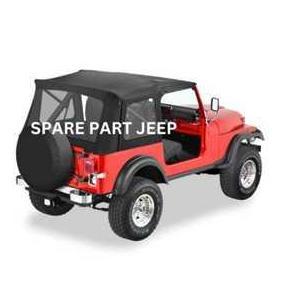 Promo Terpal Canvas Kanvas Soft Top Mobil Jeep CJ7 Full Door Diskon