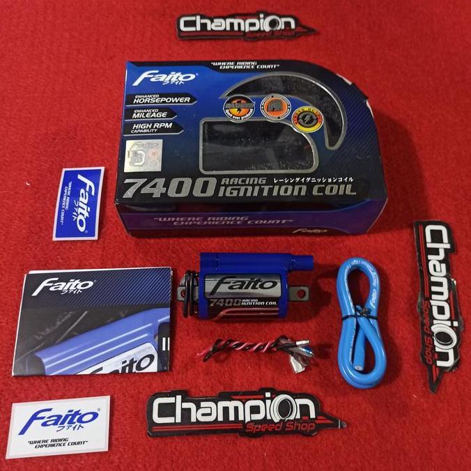 Racing Ignition Coil Koil Faito 7400 Karbu Karburator Universal