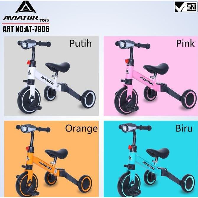 Sepeda Roda 3 / Balance Bike / Toddler Push Bike 3 in 1 Exotic