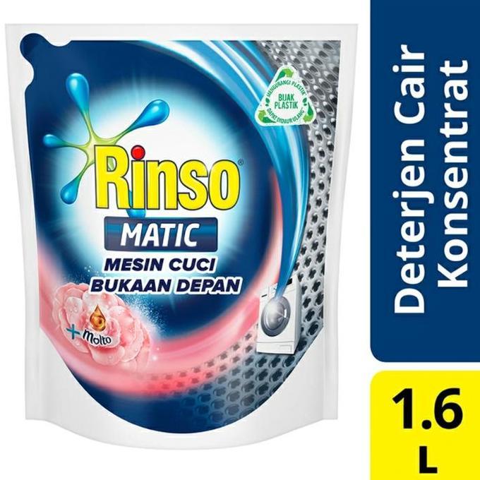 Ready  RINSO Matic Front Load Deterjen Cair 1.6L