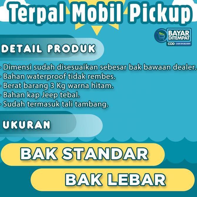Terpal Tutup Bak Mobil Pick up CARRY FUTURA SUZUKI Cover