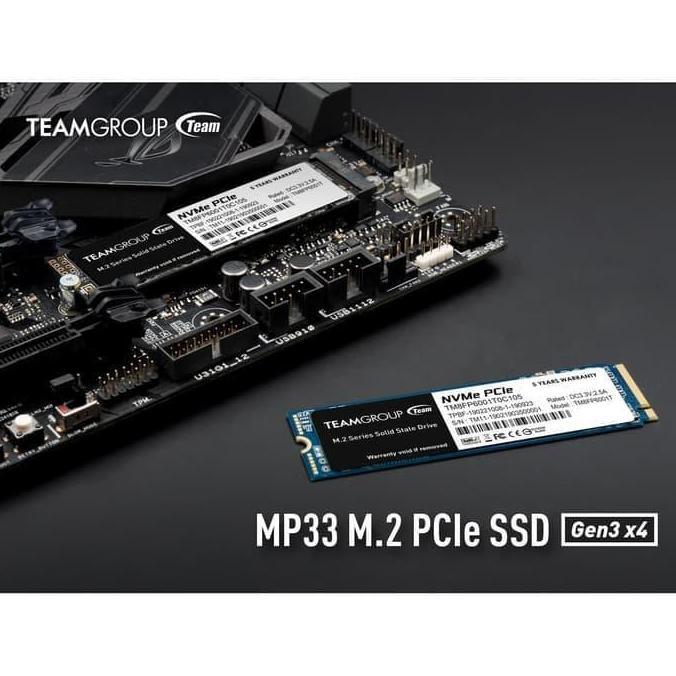 TERMURAH - SSD Team MP33 256GB Nvme - Ssd PCIe 256 Team - Resmi Ssd 256Gb Nvme