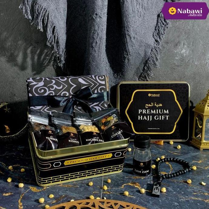 Fnbb- Paket Hampers Box Tin Kiswah Oleh Oleh Haji Umroh Souvenir Makanan Khas Arab Premium