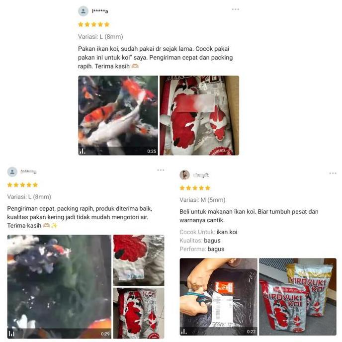 Fishboy- Pakan Ikan Koi Hiroyuki Koi Super Bulky & Color Max 5Kg