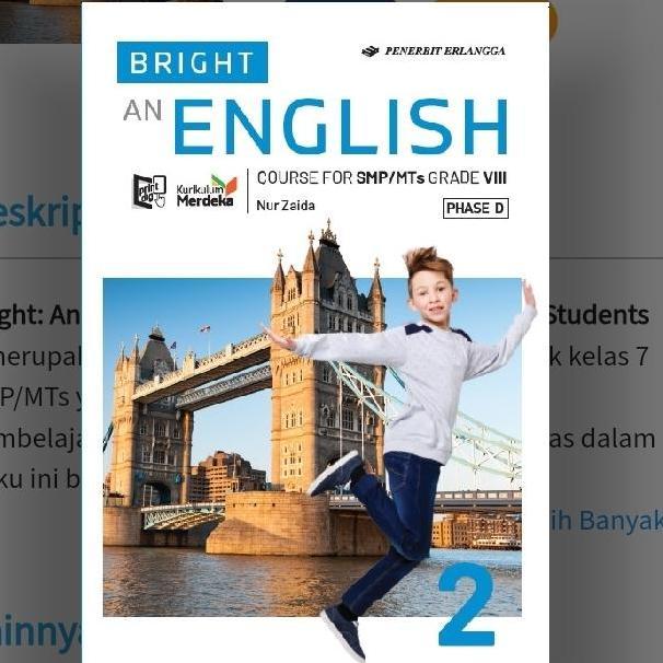Bright an English SMP kelas 8 Erlangga Kurikulum Merdeka