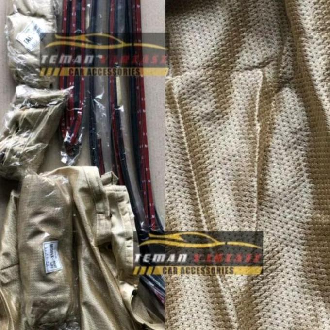 HORDENG GORDENG TIRAI MOBIL AGYA AYLA LAMA CREAM BEIGE FULL SET PREMIUM