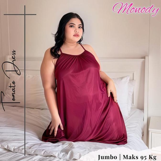 Daster Jumbo Wanita `Tomato Dress Elegant Look Cantik Fit