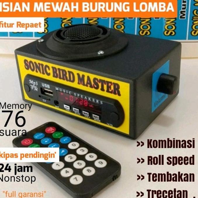 Bridwoi- Masteran Burung Original Sonic Bird Master Free Memory Isian Mewah 
