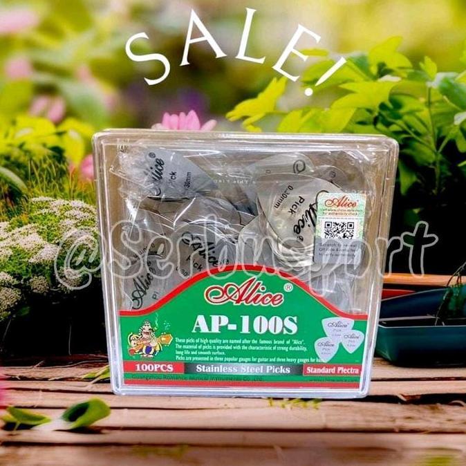 Pick / Pik Gitar 0.3mm Tipis Alice Stainless Steel 0.3 mm Guitar