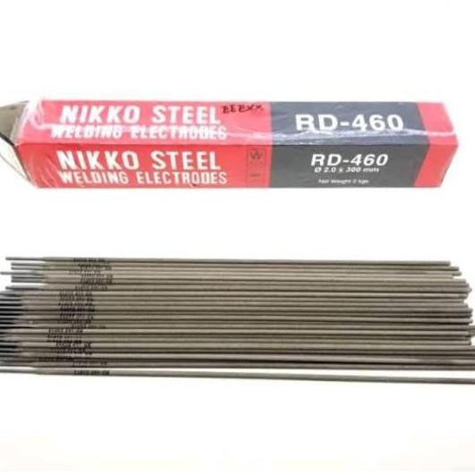 Nikko Steel Kawat Las Rd-460 2Mm Isi 60Pcs Listrik 2.0 X 300Mm Murah Berkualitas Untuk Penggunaan Li