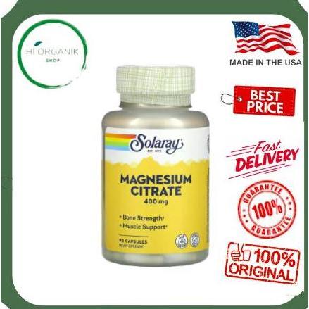 Solaray Magnesium Citrate 400 mg 90 Capsules