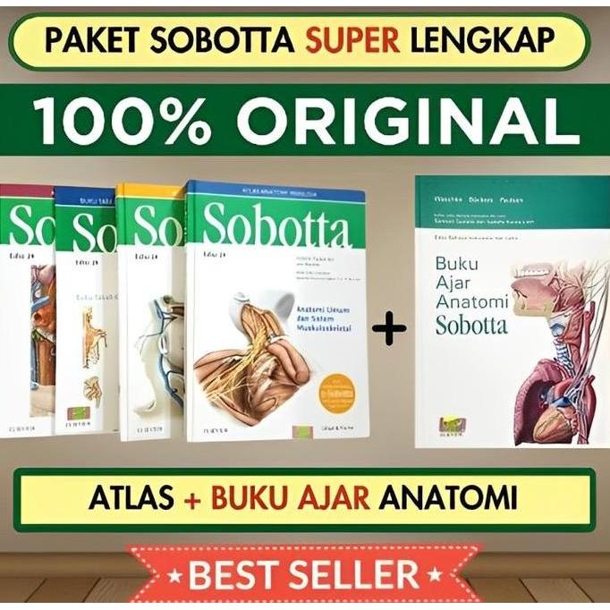 lapakjajan33  - paket sobotta atlas anatomi buku ajar anatomi free sampul