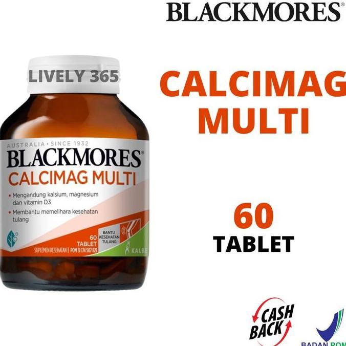 Calcimag Multi Kalsium Magnesium D3 Kesehatan Tulang | Blackmores | 60
