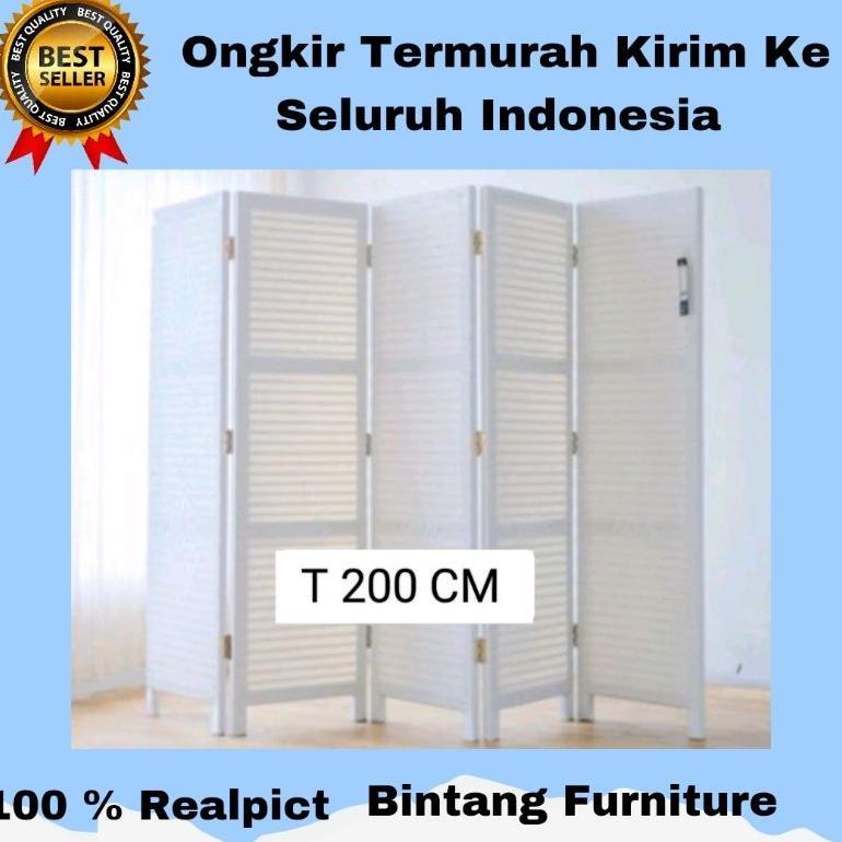 ( TINGGI 2 METER )Sketsel Ruangan Rotan Sintetis Partisi Sekat Ruangan Minimalis Murah
