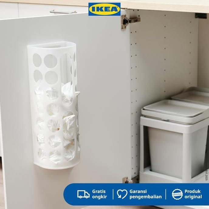 Gasyuk- Ikea Variera Tempat Kantong Plastik Putih