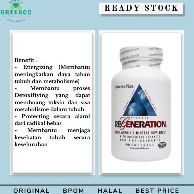 Nature's Plus Regeneration 90 tab Multivitamin Mineral
