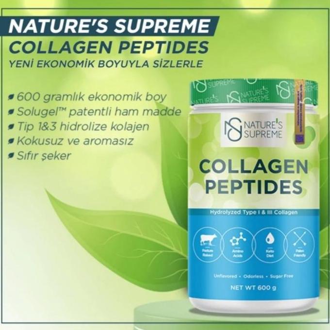 KOLAGEN HALAL TURKI 600 gram Nature's Supreme Collagen Peptides