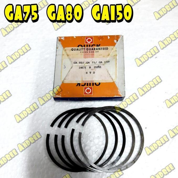 TERBARU - GA 75 80 150 Ring Piston Seher Kubota GA75 GA80 GA150 GA-80 GA-150