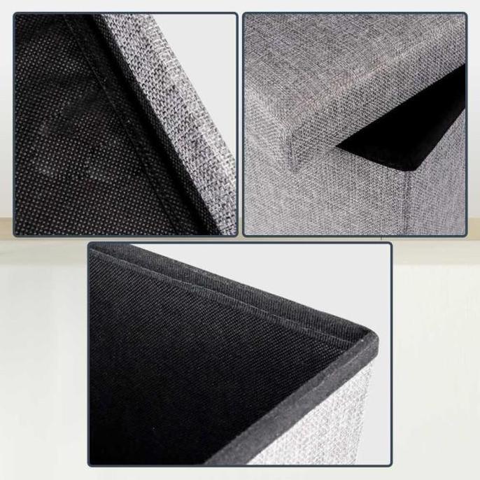 Extra Besar Storage Stool Sofa Lipat Box Container Kotak Penyimpanan