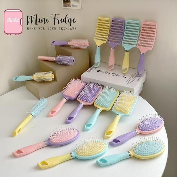 [MINIFRIDGE] KEIO Sisir Rambut  Anti Kusut Besar Kotak Anti Nyangkut Detangling Brush Anti-Frizzy Wa