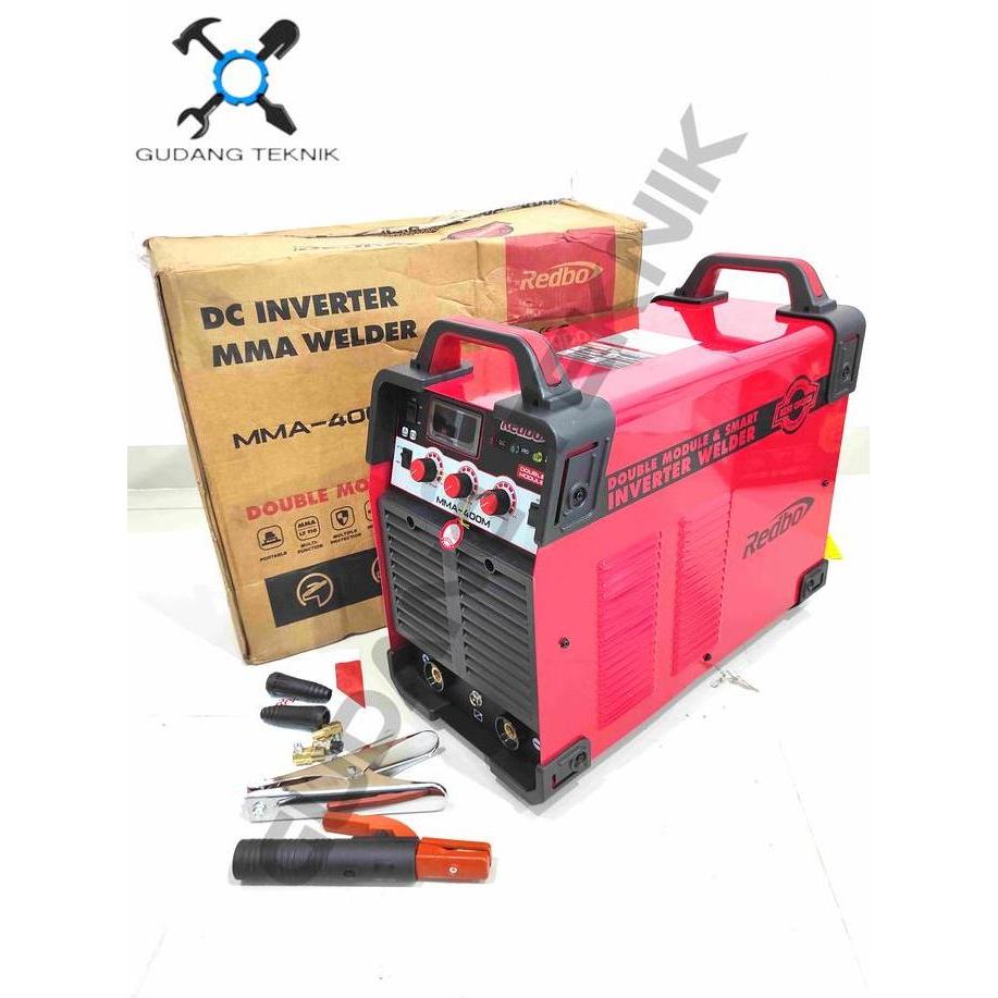 GRASSSTEKNO Mesin Las Listrik 400A REDBO MMA-400M 3PHASE Inverter Trafo Travo Las