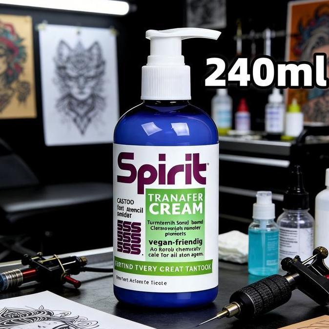 BAJANTEKNO 240mL 8oz Stencil Stuff Gel Transfer Tato Desain Akurat Praktik Serta Keperluan Tato Prof