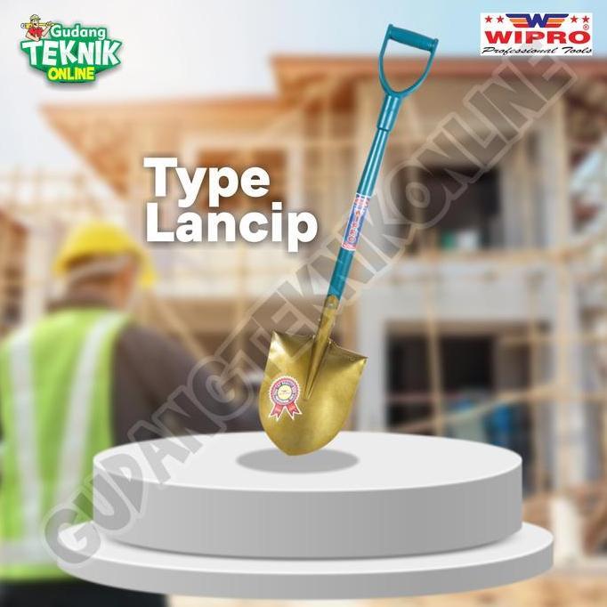 BAJANTEKNO Sekop Lancip Papak Pasir Tanah WIPRO / Sekop Skop Baja Sekop Lancip Papak Sekop Baja Heav