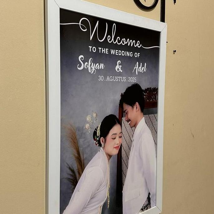 [BISA COD] CETAK FOTO BINGKAI MINIMALIS  40x60 / 16R bingkai foto / cetak foto wedding / cetak foto 