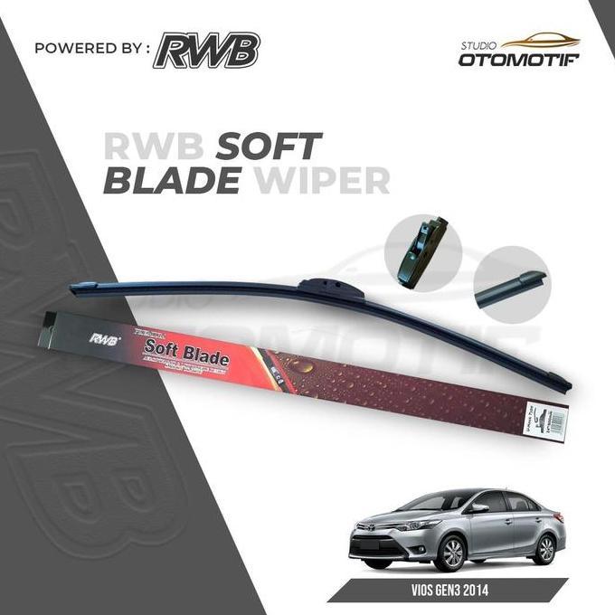 Rwb S52 Wiper Vios Gen3 2014 Soft Frameless Wiper Windshield Vios Gen3 Harga Spesial