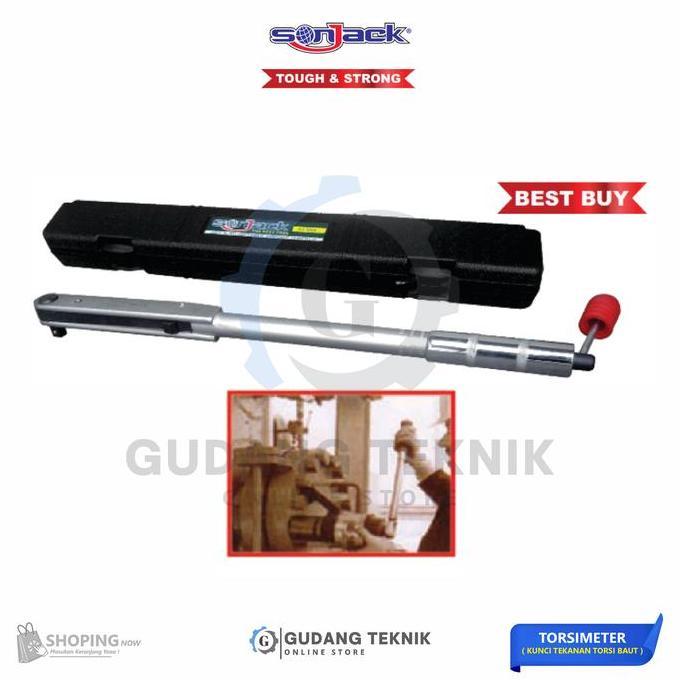 GRASSSTEKNO TORSIMETER 1/2" SONJACK SJ-50 /Kunci Momen Torsi 12-68N.m SONJACK SJ50