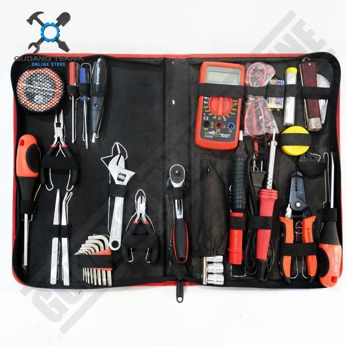GRASSSTEKNO Peralatan Elektronik Tool SET 40pcs MAXPOWER Elektronic Tool Kits