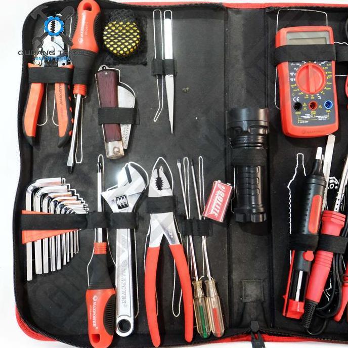 GRASSSTEKNO Peralatan Elektronik Tool SET 32pcs MAXPOWER Elektronic Tool Kits