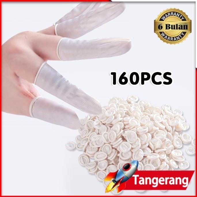 KAULANO 160pcs Sarung Jari Dental Finger Coat Cot / Karet Finger Coat Sarung Jari
