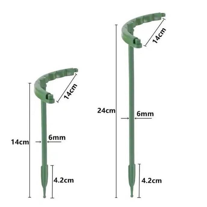 BAJANTEKNO 12Pcs Tiang Tanaman Kawat Tanaman Peyanggga Tanaman Rambat Tiang Penompak Bunga Rambatan 