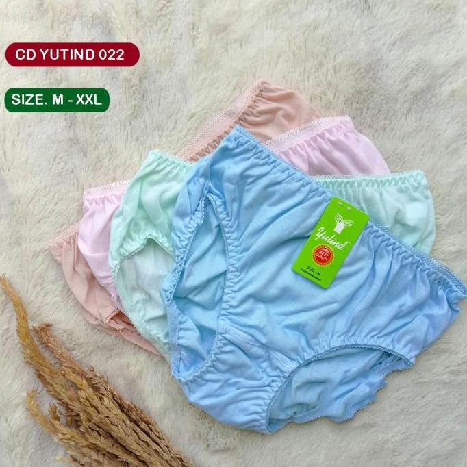 AI59 }} 3 Pcs Celana Dalam Yutind 022 - CD Wanita - Karet Pinggang Zigzag