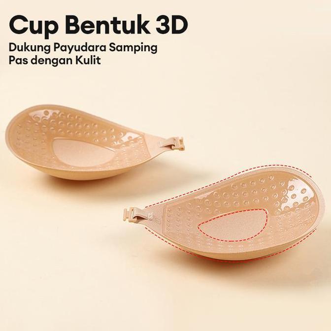 AI217 ~ ANGEL MOMMY Stiker Payudara Push Up Bra Tak Terlihat Bantalan Payudara Silikon Yang Dapat Be