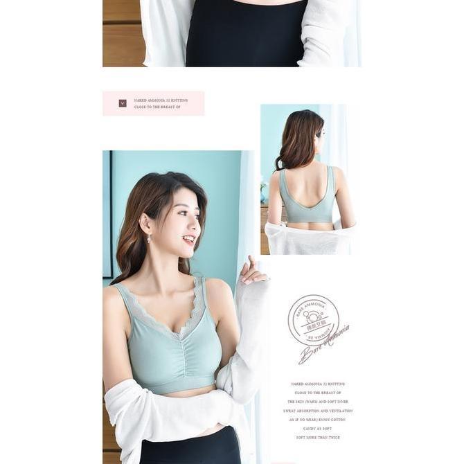 AI80 - Bra Renda Bra Kaos Bra Tank Top Bra Seksi Bra Cantik Bra Kekinian Bra Fashion Bra Pushup Bra 