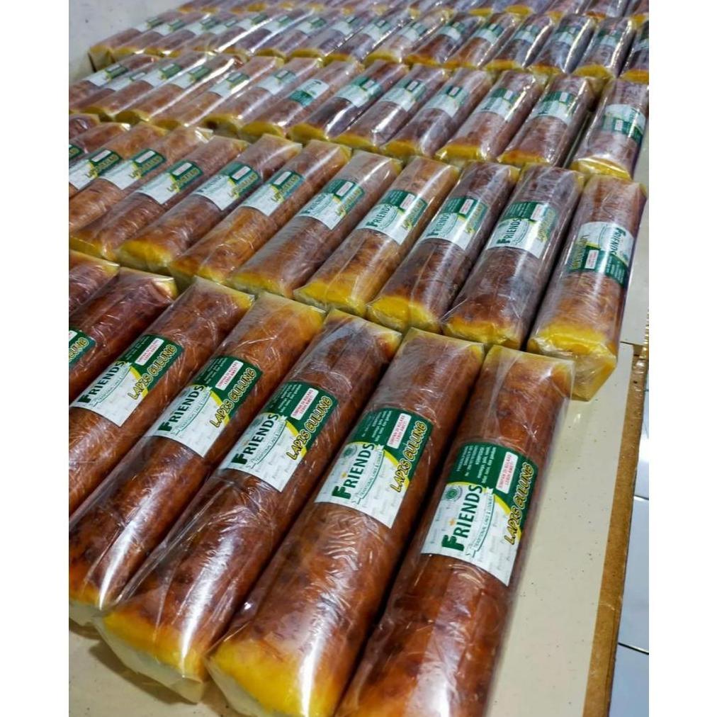 Kue Bolu Gulung Nanas Asli Bangka 20x5 / Kue Lapis Gulung Nenas Friends Cake / Bolu Gulung Jadul / B