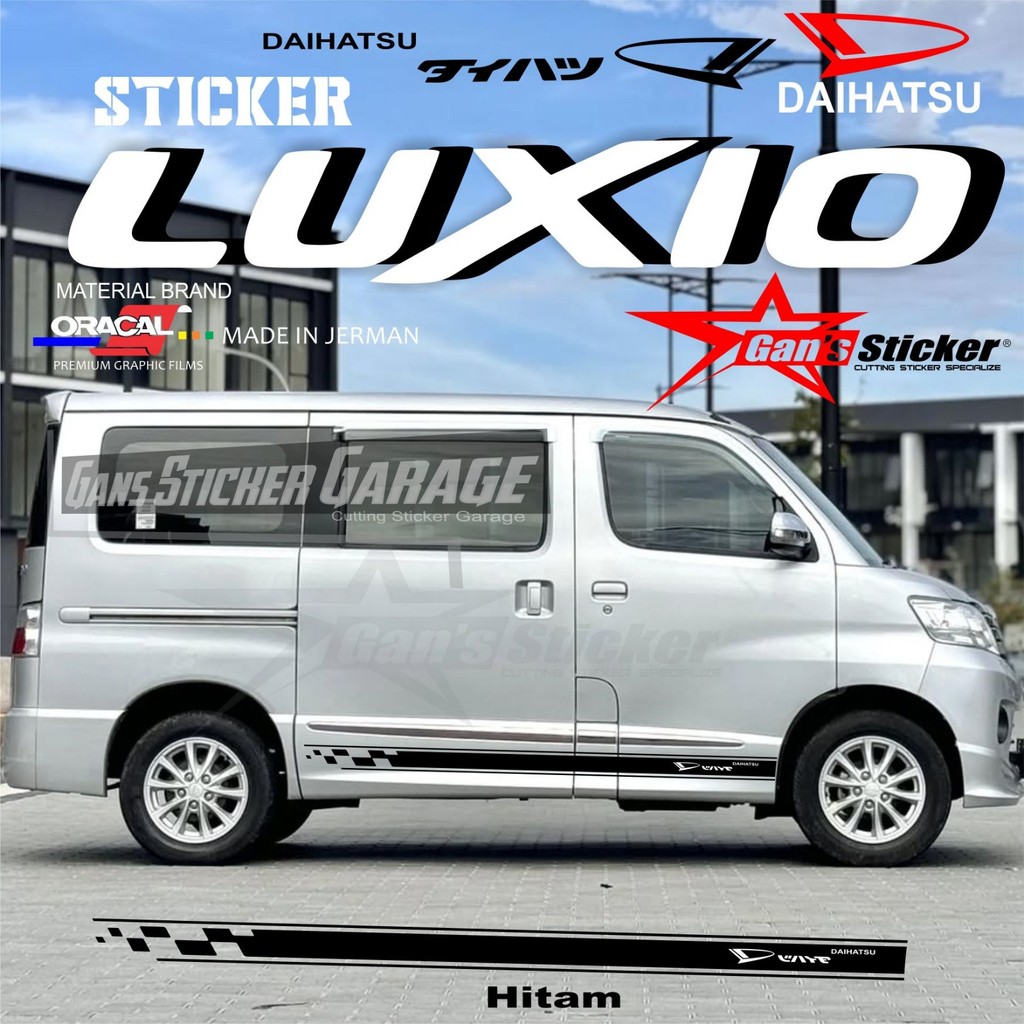 Variasi Sticker Cutting Daihatsu Luxio Sticker Aksesoris Pintu Mobil Daihatsu Luxio