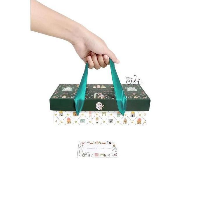 Picx- (Box 24 X13.4 X 7.5Cm Lebaran)Kotak 2 Toples 112 / Kue Setengah Loyang