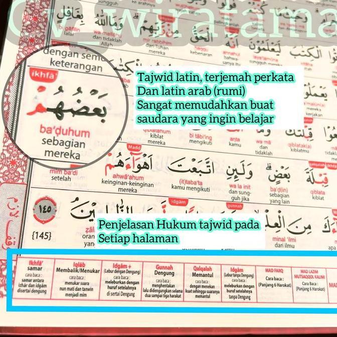 Al Quran Mushaf Kecil b6 Terjemah Tajwid Latin Per Kata Cocok Pemula LZ